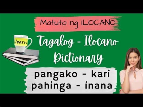 Ilocano words kitdi in English with contextual examples .